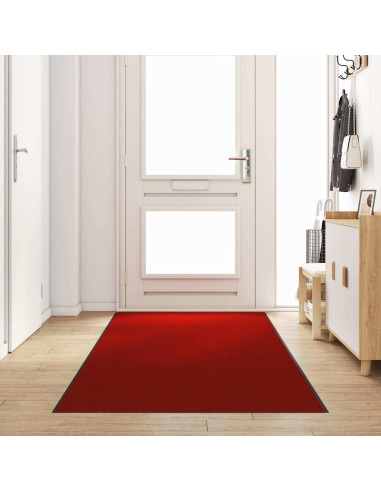 Tappetino Altro Rosso e Nero 120 x 400 cm Poliammide e PVC