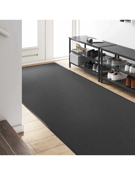 Tappetino Altro Antracite e Nero 120 x 250 cm Poliammide e PVC