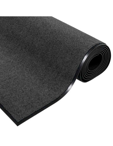 Tappetino Altro Antracite e Nero 120 x 250 cm Poliammide e PVC