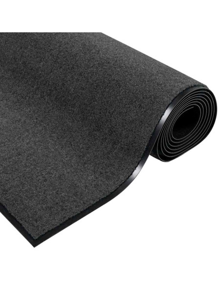 Tappetino Altro Antracite e Nero 120 x 250 cm Poliammide e PVC