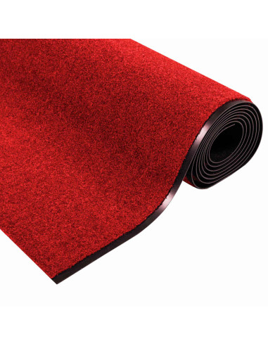 Tappetino Altro Rosso e Nero 120 x 400 cm Poliammide e PVC