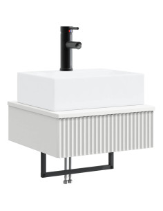 Lavabo da Parete Bianco 40 x 41 x 39 cm Legno ingegnerizzato
