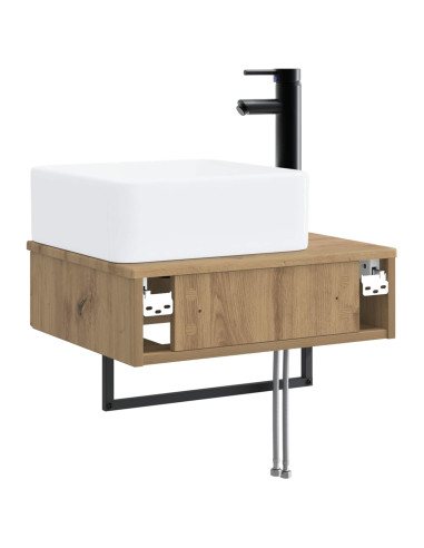 Lavabo da Parete Rovere Artigianale 50 x 41 x 39 cm