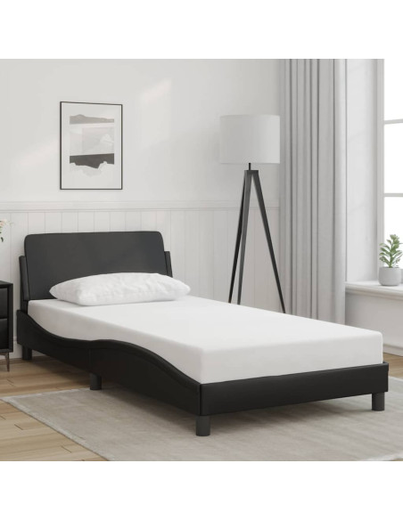 Giroletto Dover Nero 100x190 cm in Similpelle