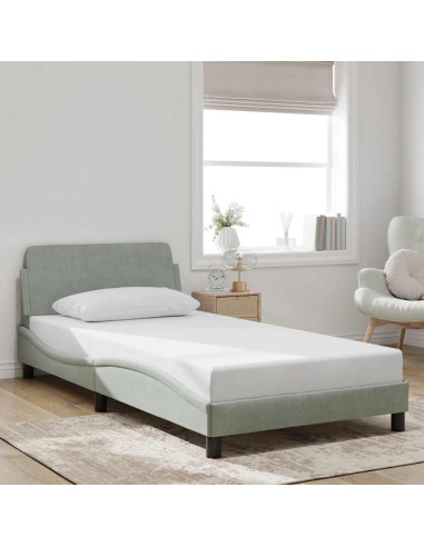 Giroletto Dover Grigio Chiaro 100x190 cm in Velluto