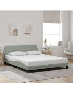 Giroletto Dover Grigio Chiaro 152x203 cm in Velluto