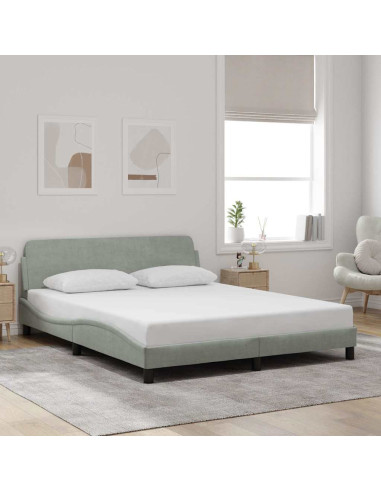 Giroletto Dover Grigio Chiaro 152x203 cm in Velluto