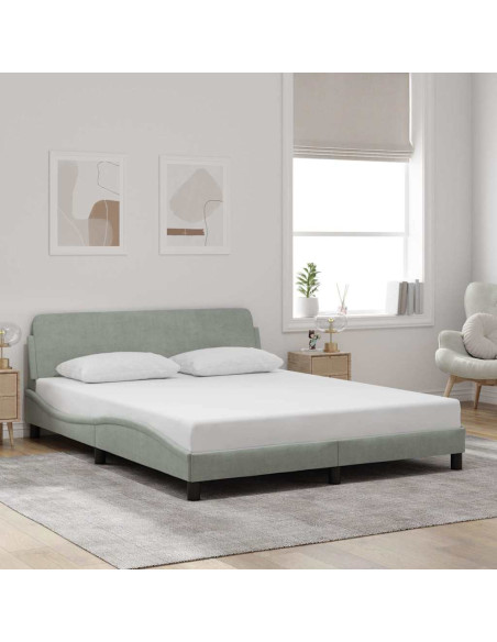Giroletto Dover Grigio Chiaro 152x203 cm in Velluto