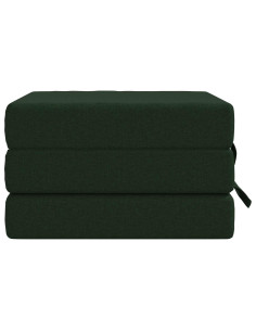 Divano Letto Pieghevole 90 x 63 x 45 cm Verde Scuro 2