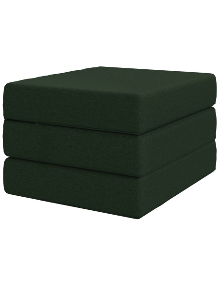 Divano Letto Pieghevole 90 x 63 x 45 cm Verde Scuro