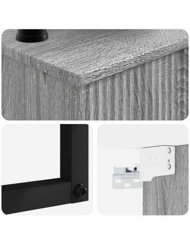 Lavabo da Parete Sonoma grigio 50 x 41 x 39 cm