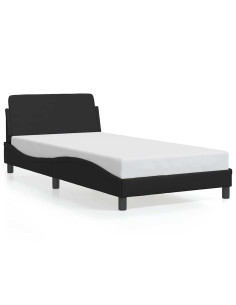 Giroletto Dover Nero 100x190 cm in Similpelle 2