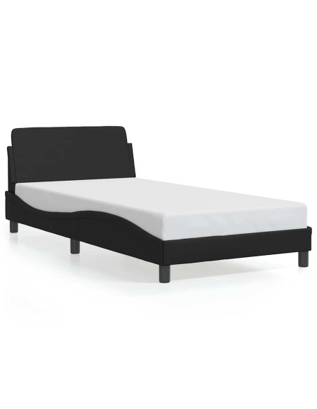 Giroletto Dover Nero 100x190 cm in Similpelle
