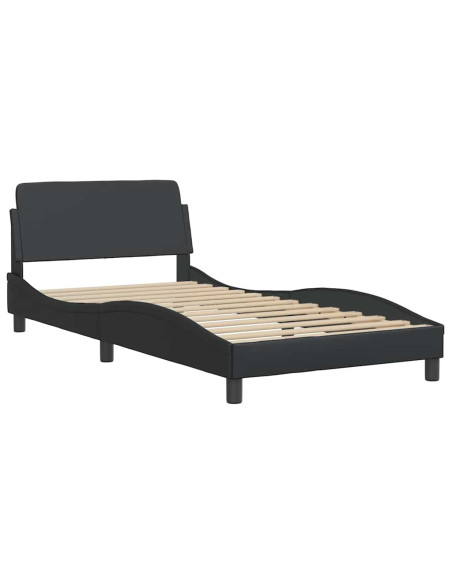 Giroletto Dover Nero 100x190 cm in Similpelle