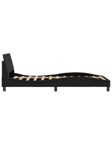 Giroletto Dover Nero 100x190 cm in Similpelle