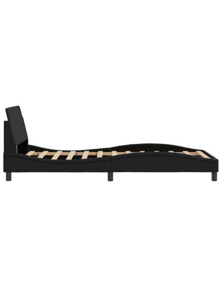 Giroletto Dover Nero 100x190 cm in Similpelle