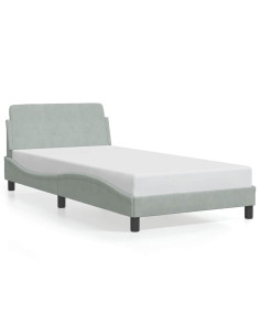 Giroletto Dover Grigio Chiaro 100x203 cm in Velluto 2