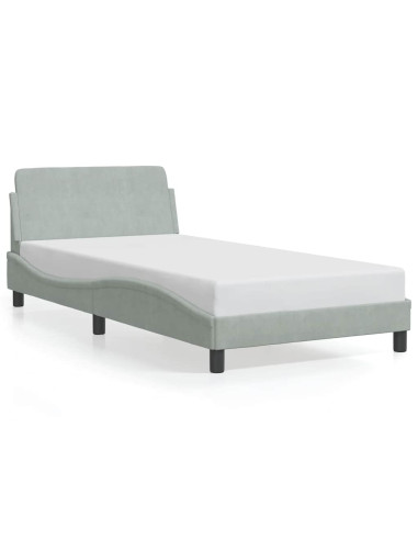 Giroletto Dover Grigio Chiaro 100x203 cm in Velluto