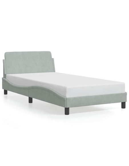 Giroletto Dover Grigio Chiaro 100x203 cm in Velluto