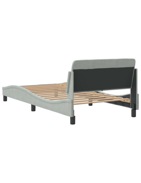 Giroletto Dover Grigio Chiaro 100x203 cm in Velluto