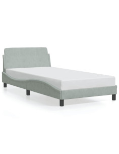 Giroletto Dover Grigio Chiaro 100x190 cm in Velluto 2