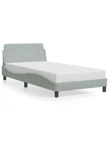 Giroletto Dover Grigio Chiaro 100x190 cm in Velluto