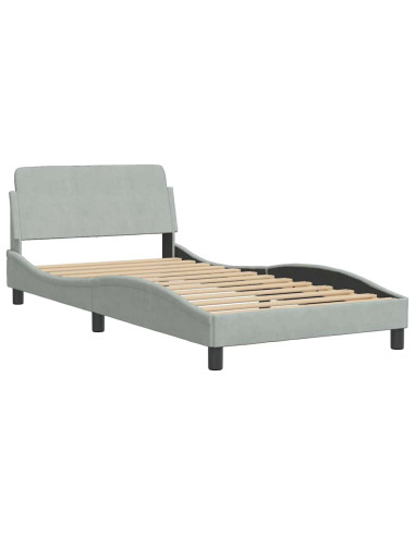 Giroletto Dover Grigio Chiaro 100x190 cm in Velluto