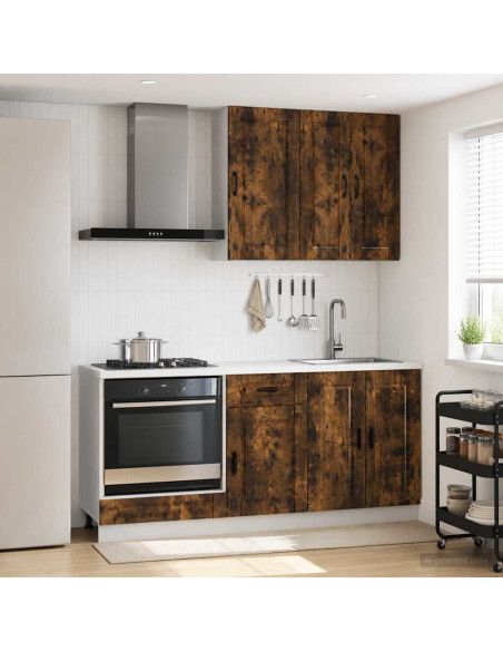 Unità Cucina PORTO 5 pcs Rovere Fumo Legno ingegnerizzato