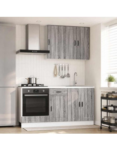 Unità Cucina PORTO 5 pcs Sonoma grigio Legno ingegnerizzato