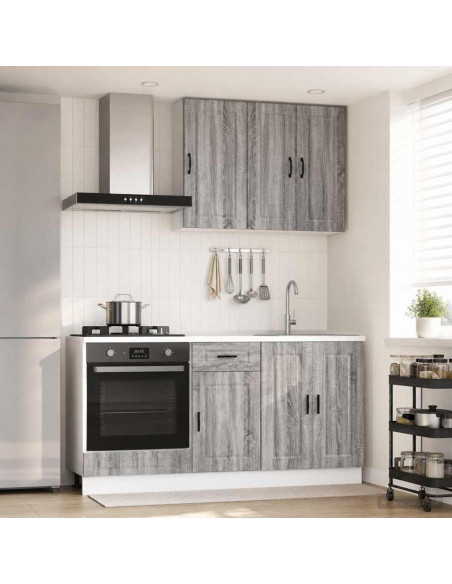 Unità Cucina PORTO 5 pcs Sonoma grigio Legno ingegnerizzato