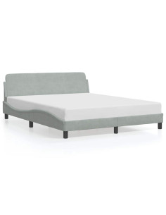 Giroletto Dover Grigio Chiaro 152x203 cm in Velluto 2