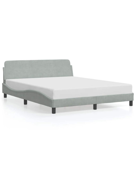 Giroletto Dover Grigio Chiaro 152x203 cm in Velluto