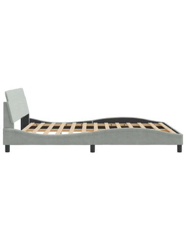 Giroletto Dover Grigio Chiaro 152x203 cm in Velluto
