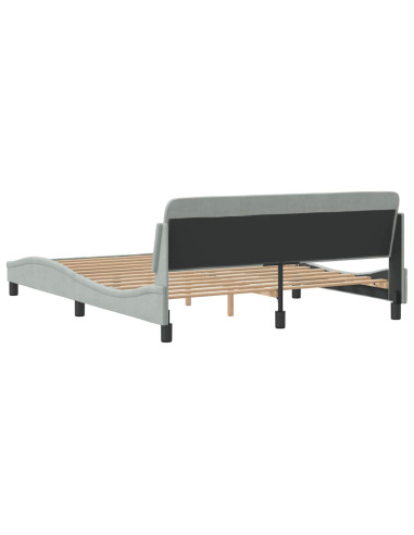 Giroletto Dover Grigio Chiaro 152x203 cm in Velluto