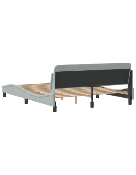 Giroletto Dover Grigio Chiaro 152x203 cm in Velluto