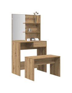 Set Toeletta Rovere Artigianale in Legno Multistrato