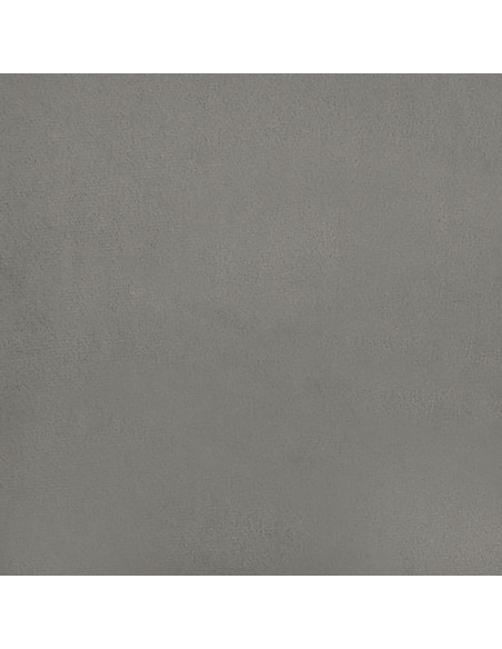 Materasso a Molle Insacchettate Rigidità Media Grigio Chiaro 100x203x20cm Twin XL in Velluto