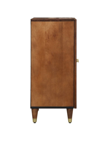 Credenza con cassetto 2 pcs marrone ambrato 60 x 33 x 75 cm