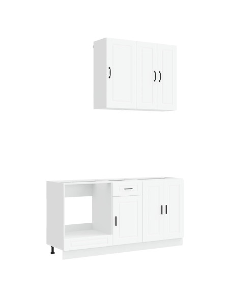 Unità Cucina PORTO 5 pcs Bianco Legno ingegnerizzato