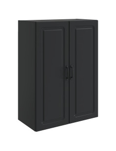 Mobiletto a muro Nero 66 x 34,5 x 90 cm Legno ingegnerizzato
