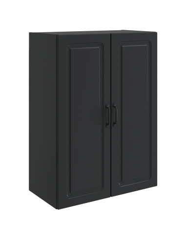 Mobiletto a muro Nero 66 x 34,5 x 90 cm Legno ingegnerizzato