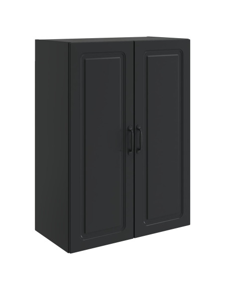 Mobiletto a muro Nero 66 x 34,5 x 90 cm Legno ingegnerizzato