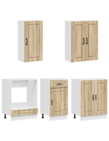 Unità Cucina PORTO 5 pcs Rovere Sonoma Legno ingegnerizzato