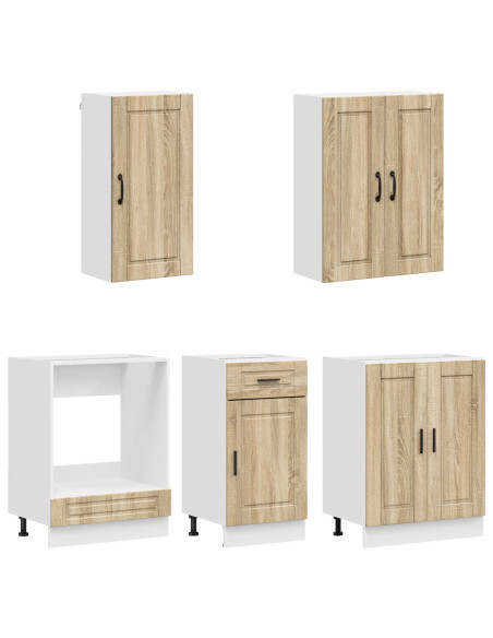 Unità Cucina PORTO 5 pcs Rovere Sonoma Legno ingegnerizzato