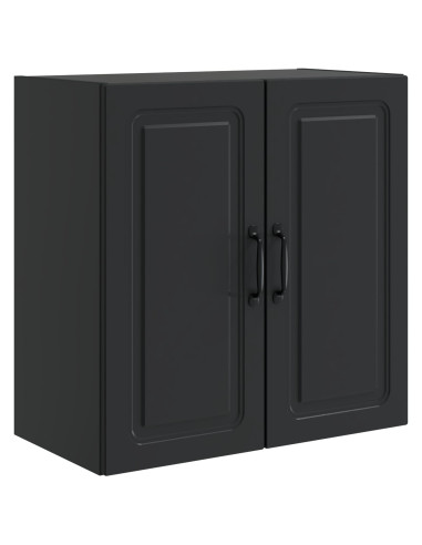 Mobiletto a muro Nero 59 x 31 x 60 cm Legno ingegnerizzato