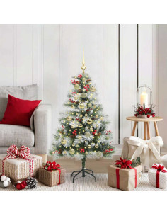 Albero di Natale artificiale Verde e bianco 120 cm
