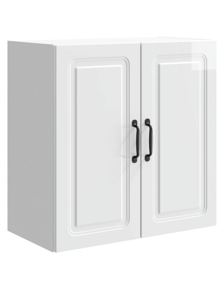Mobiletto a muro Bianco Lucido 59 x 31 x 60 cm