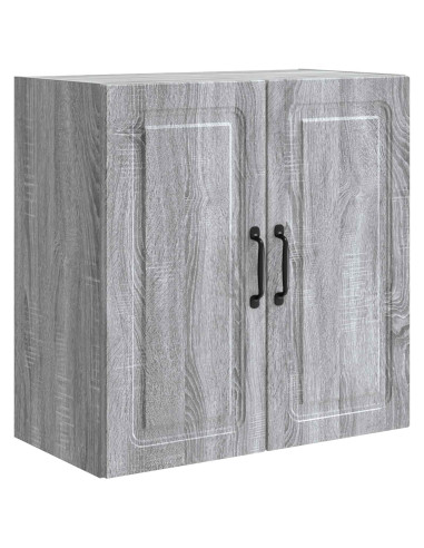 Mobiletto a muro Sonoma grigio 59 x 31 x 60 cm