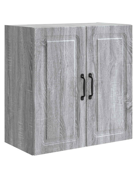 Mobiletto a muro Sonoma grigio 59 x 31 x 60 cm