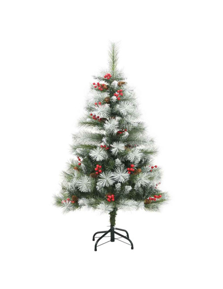 Albero di Natale artificiale Verde e bianco 120 cm